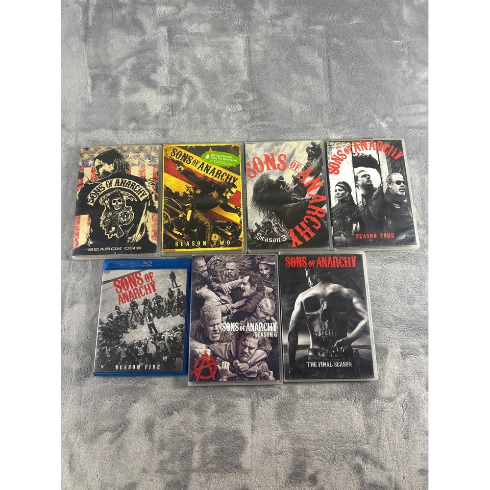 Sons of Anarchy Seasons 1-7 Complete Series DVD Blu-ray Bundle SAMCRO Set